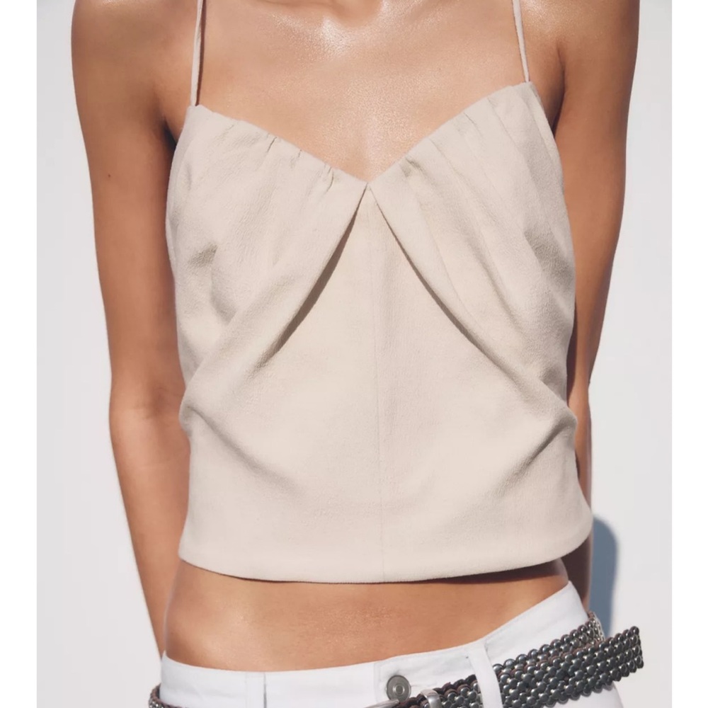 Zara pleated top